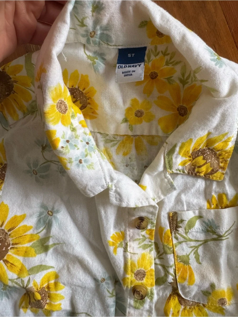 Mommy & Me 3 peice Sunflower Print White & Yellow Set